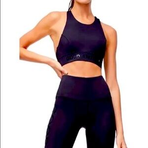 Good American plus size Core Power racer back sports bra black 2X